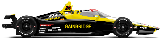 Driver of the #26 Colton Herta's Car Livery